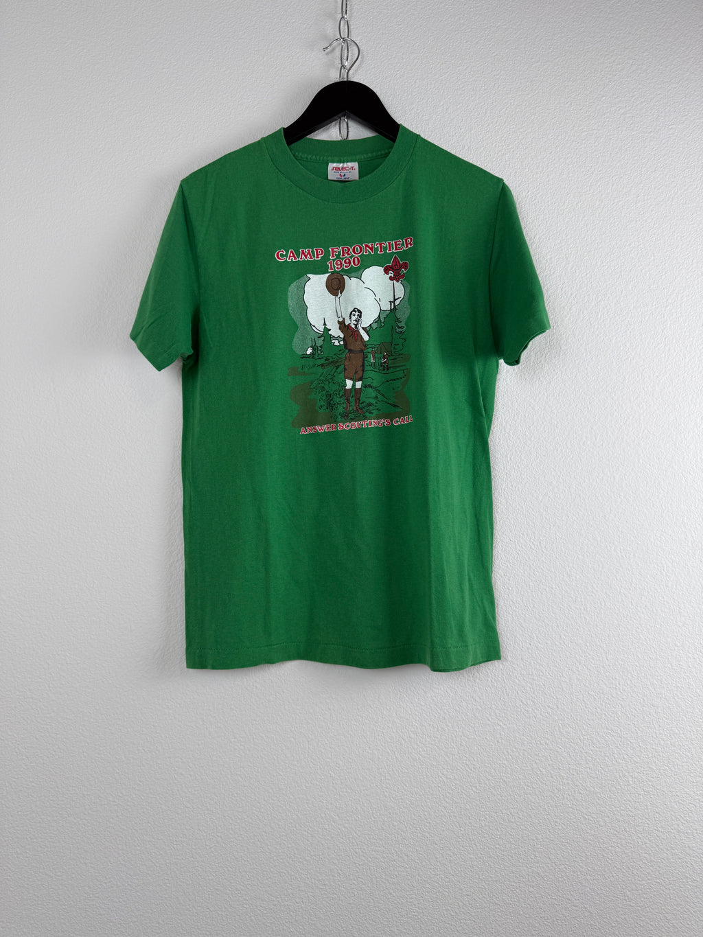 Vintage 1990 Camp Frontier "Answer Scouting’s Call" Tee