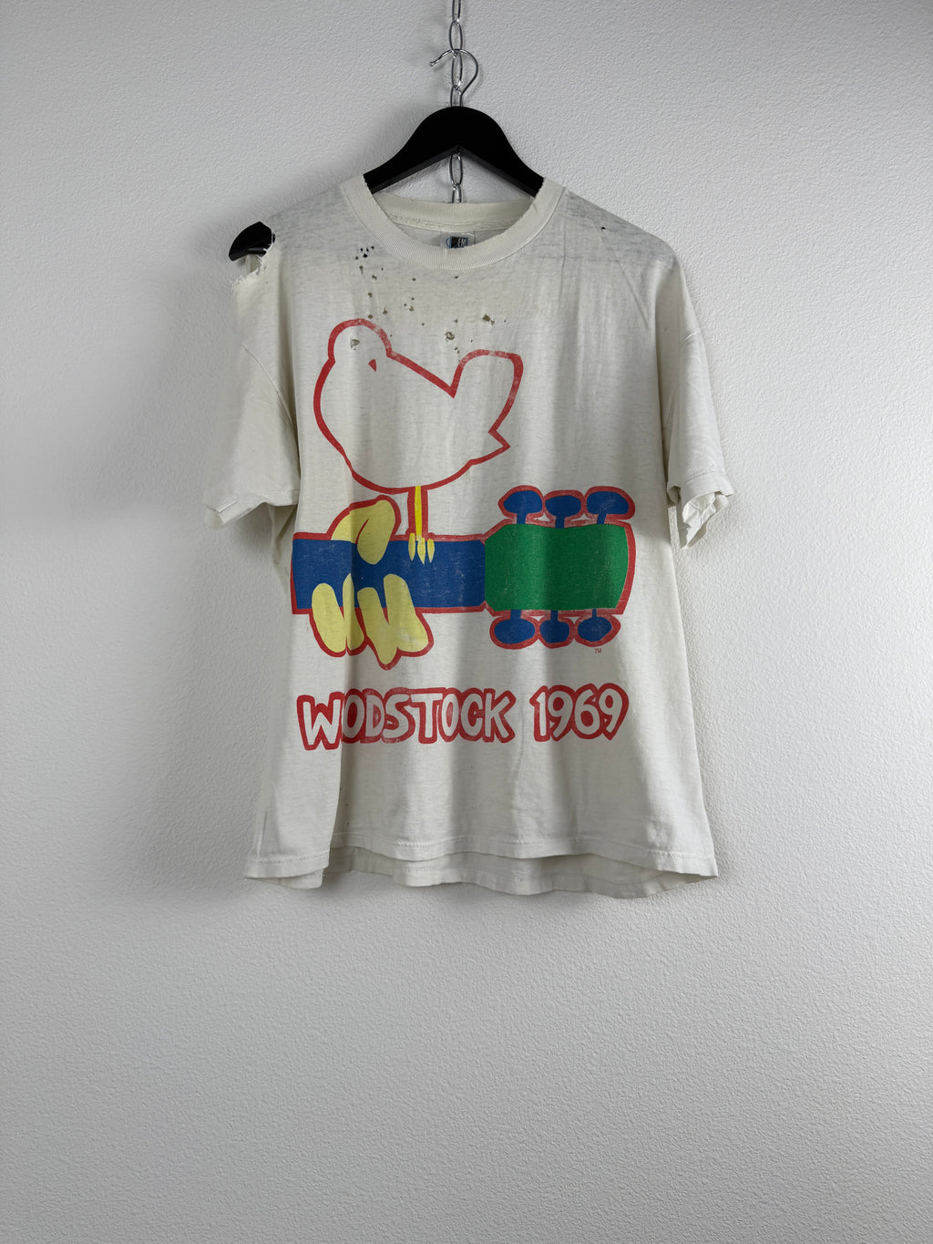 Vintage Woodstock 1969 "Bird & Guitar" Tee