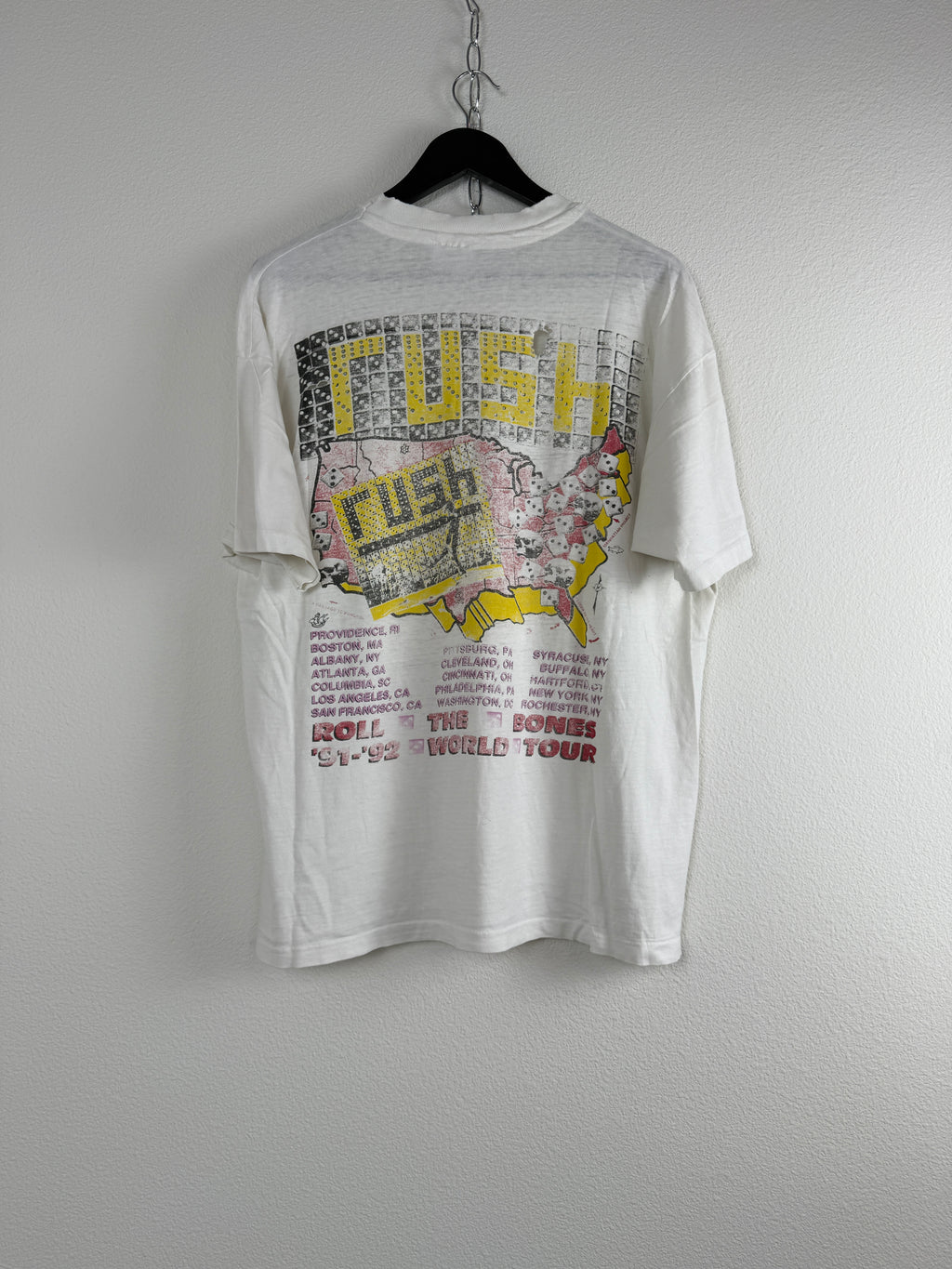 Vintage Rush "Roll the Bones 91-92 World Tour" Tee