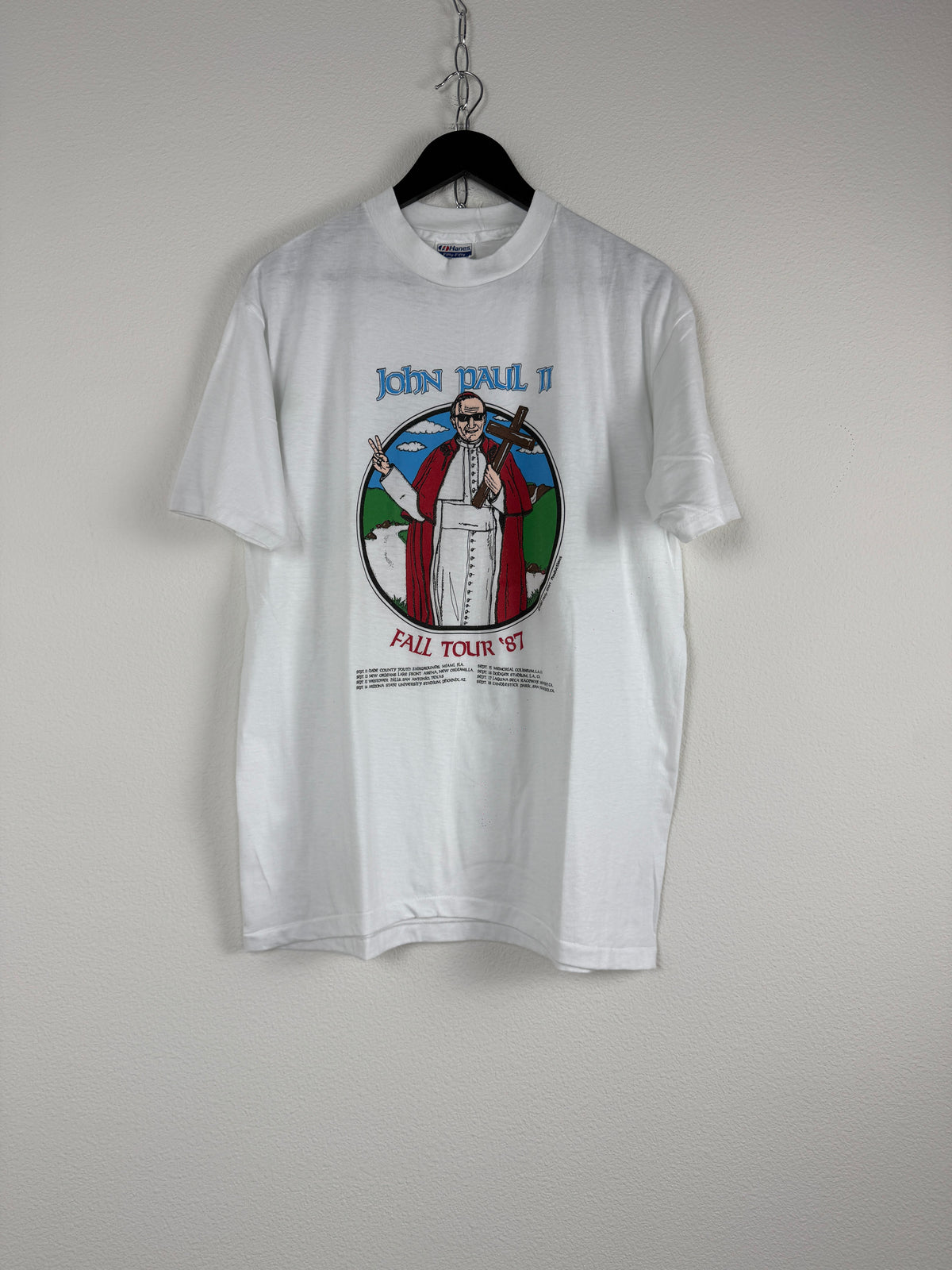 Vintage Pope John Paul II Fall Tour '87 Tee