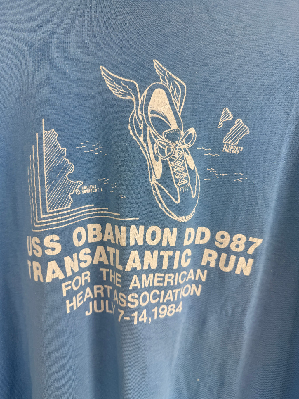 Vintage USS O'Bannon DD987 Transatlantic Run Tee