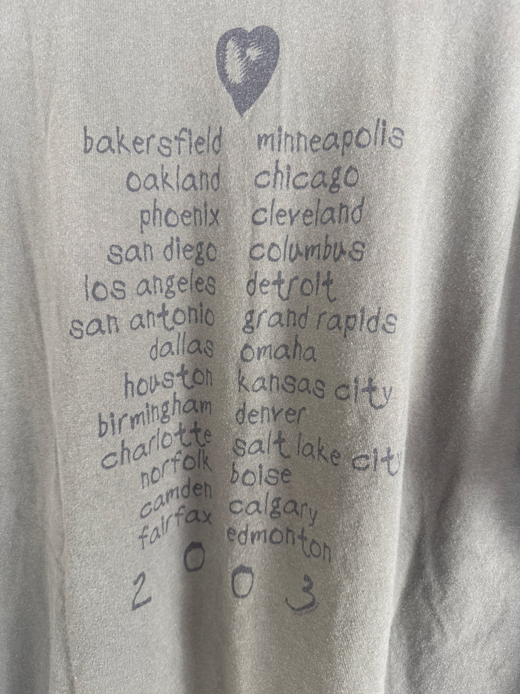 Vintage Foo Fighters 2003 Tour Tee
