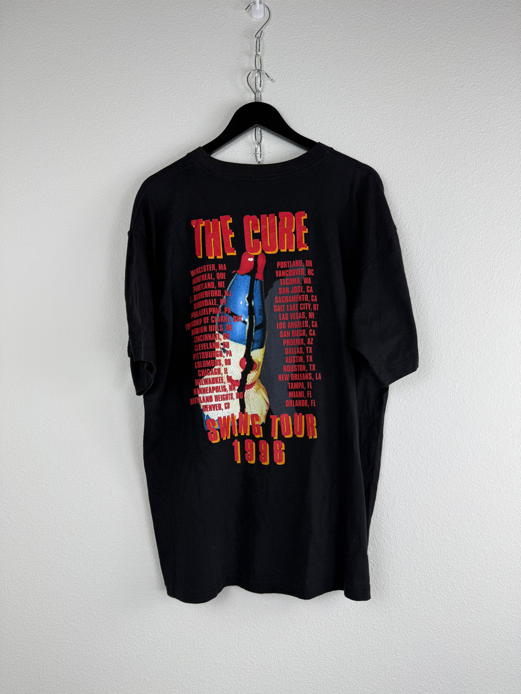 Vintage The Cure "Swing Tour 1996" Tour Tee