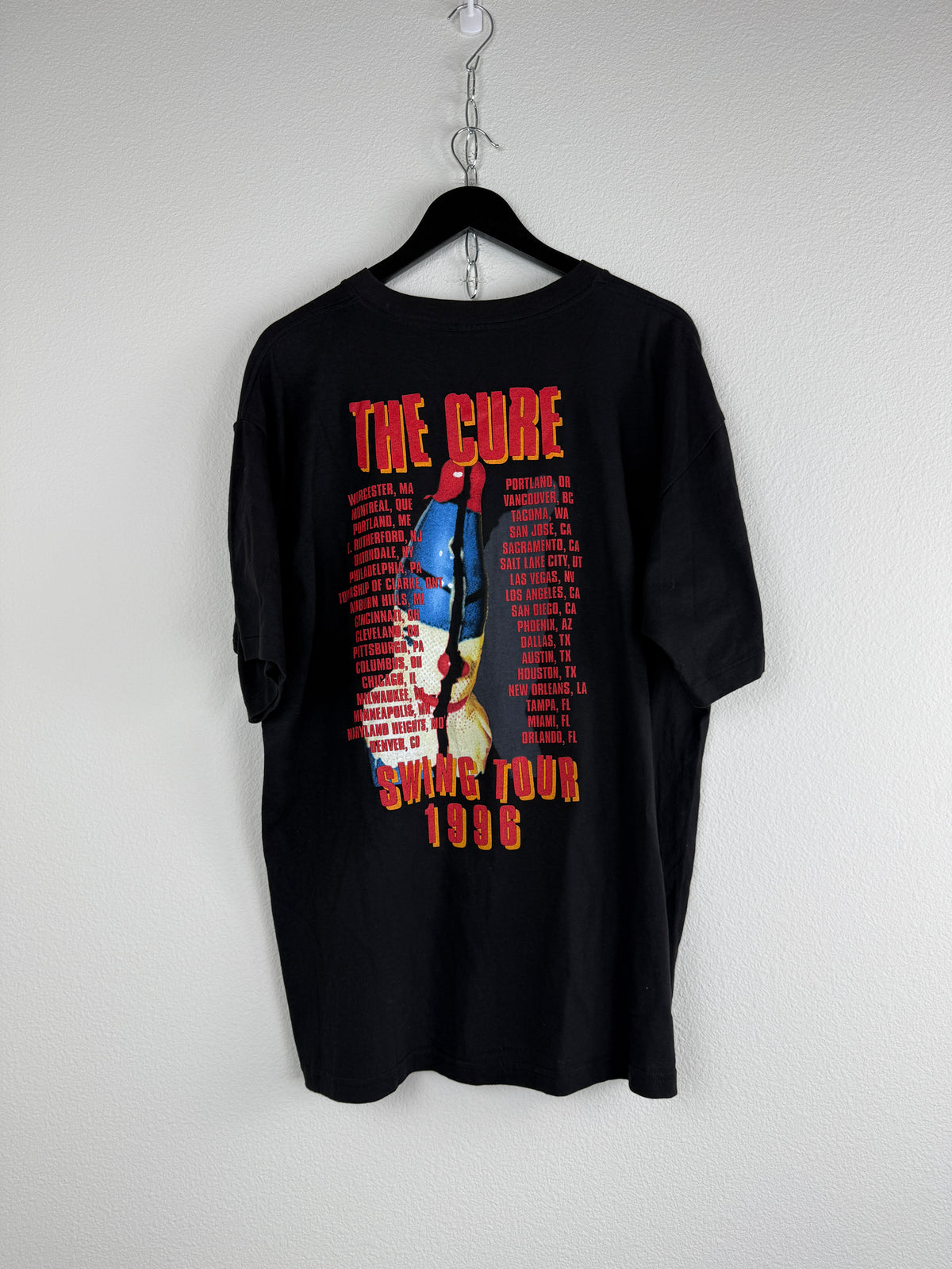 Vintage The Cure "Swing Tour 1996" Tour Tee
