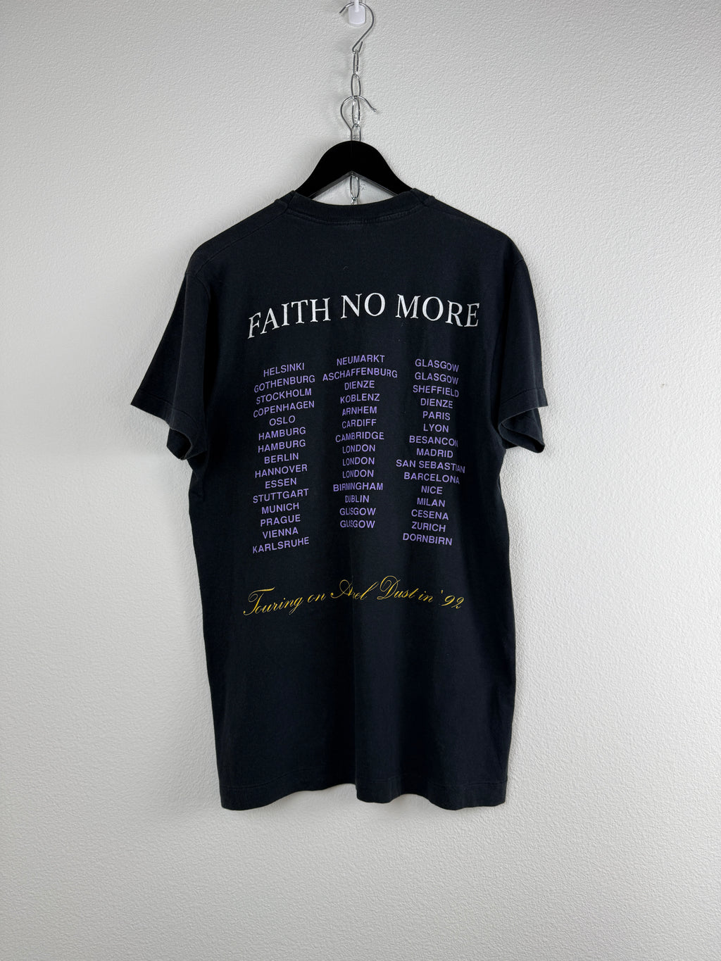 Vintage Faith No More "Angel Dust" Europe Tour Tee