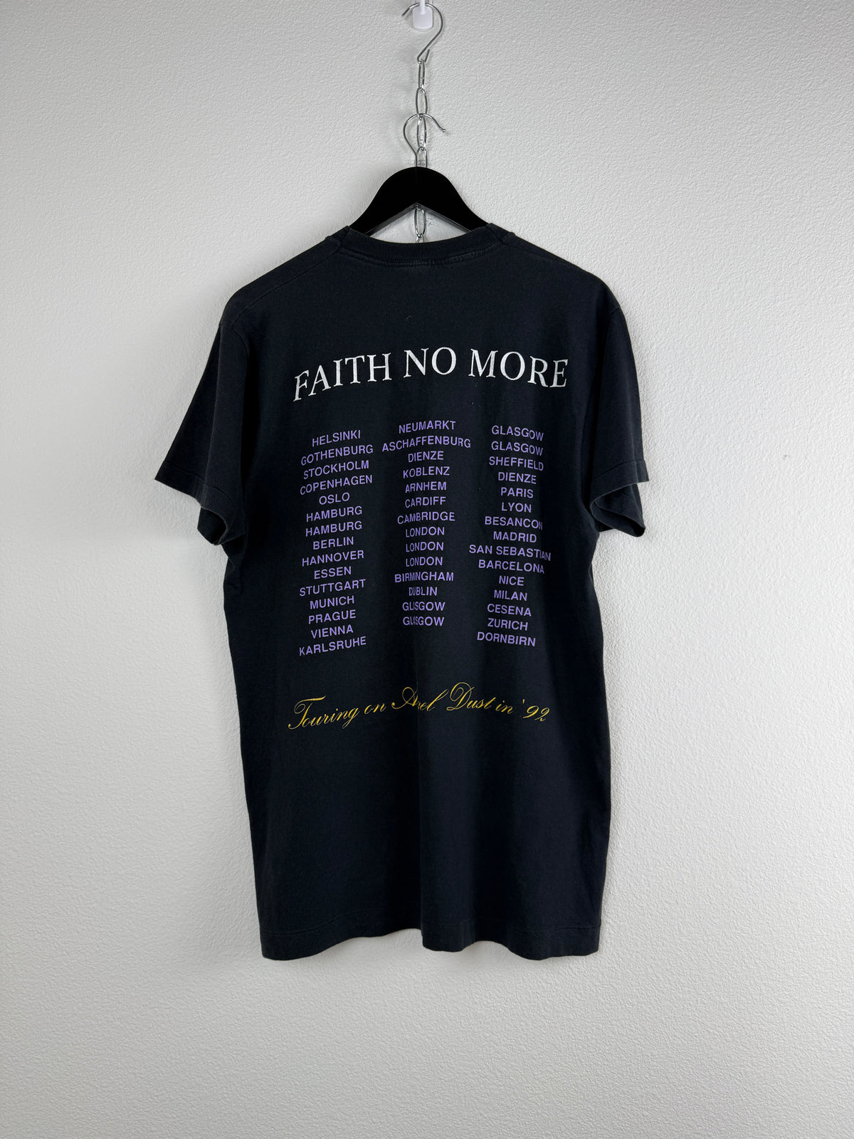 Vintage Faith No More "Angel Dust" Europe Tour Tee
