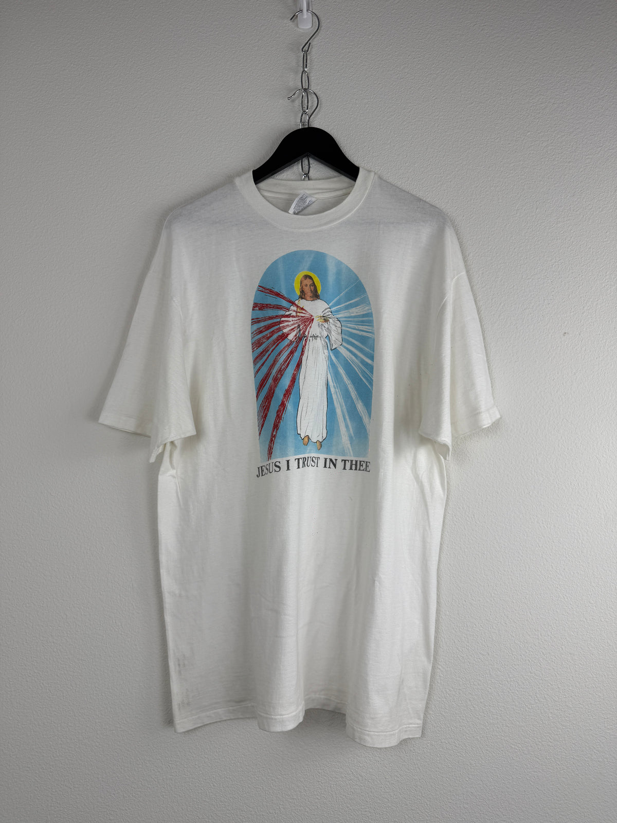 Vintage Jesus "Jesus I Trust in Thee" Religious Tee