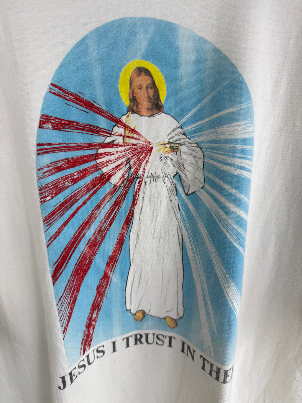 Vintage Jesus "Jesus I Trust in Thee" Religious Tee