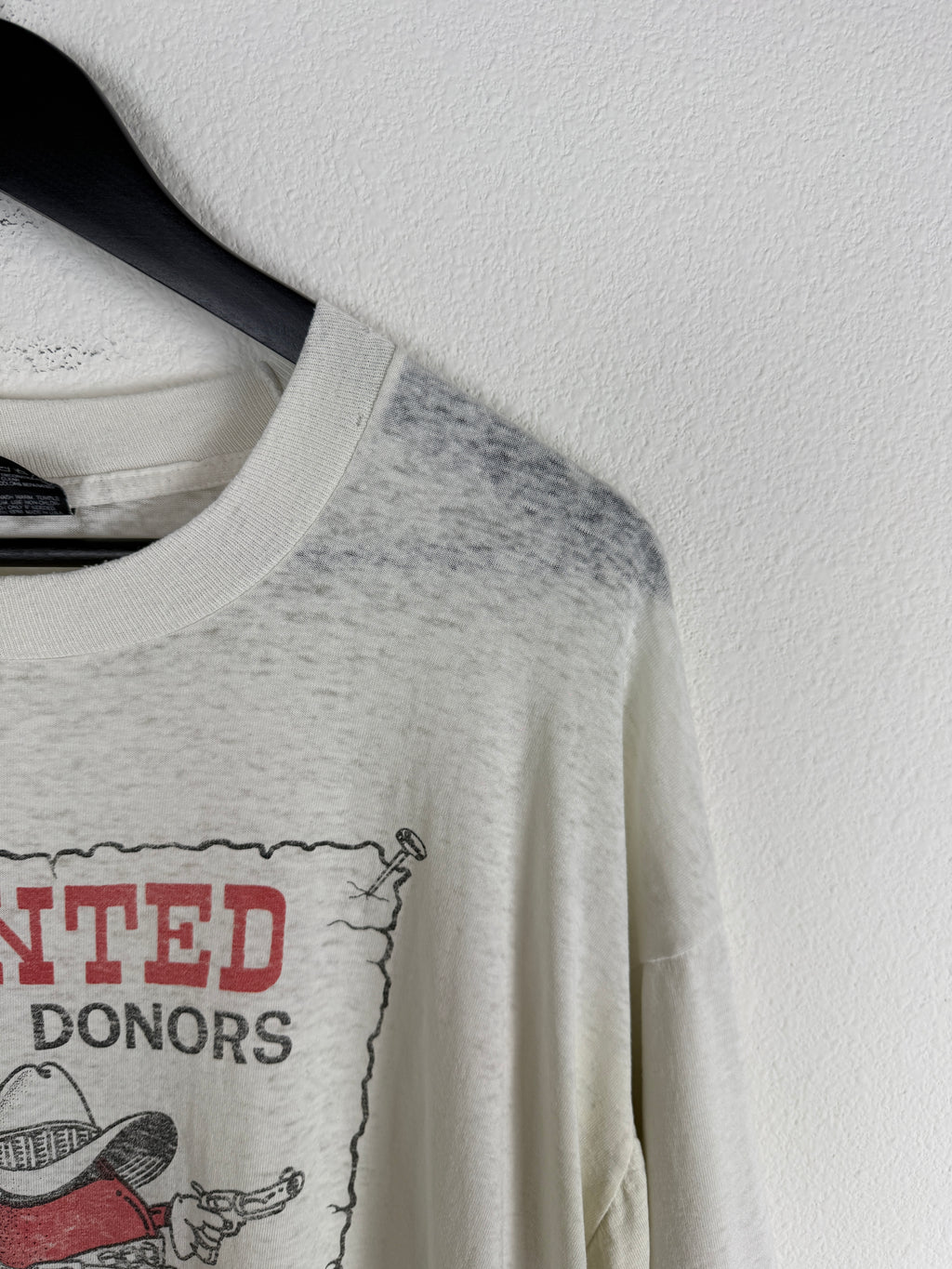 Vintage Wanted Blood Donors Unocal 76 Tee