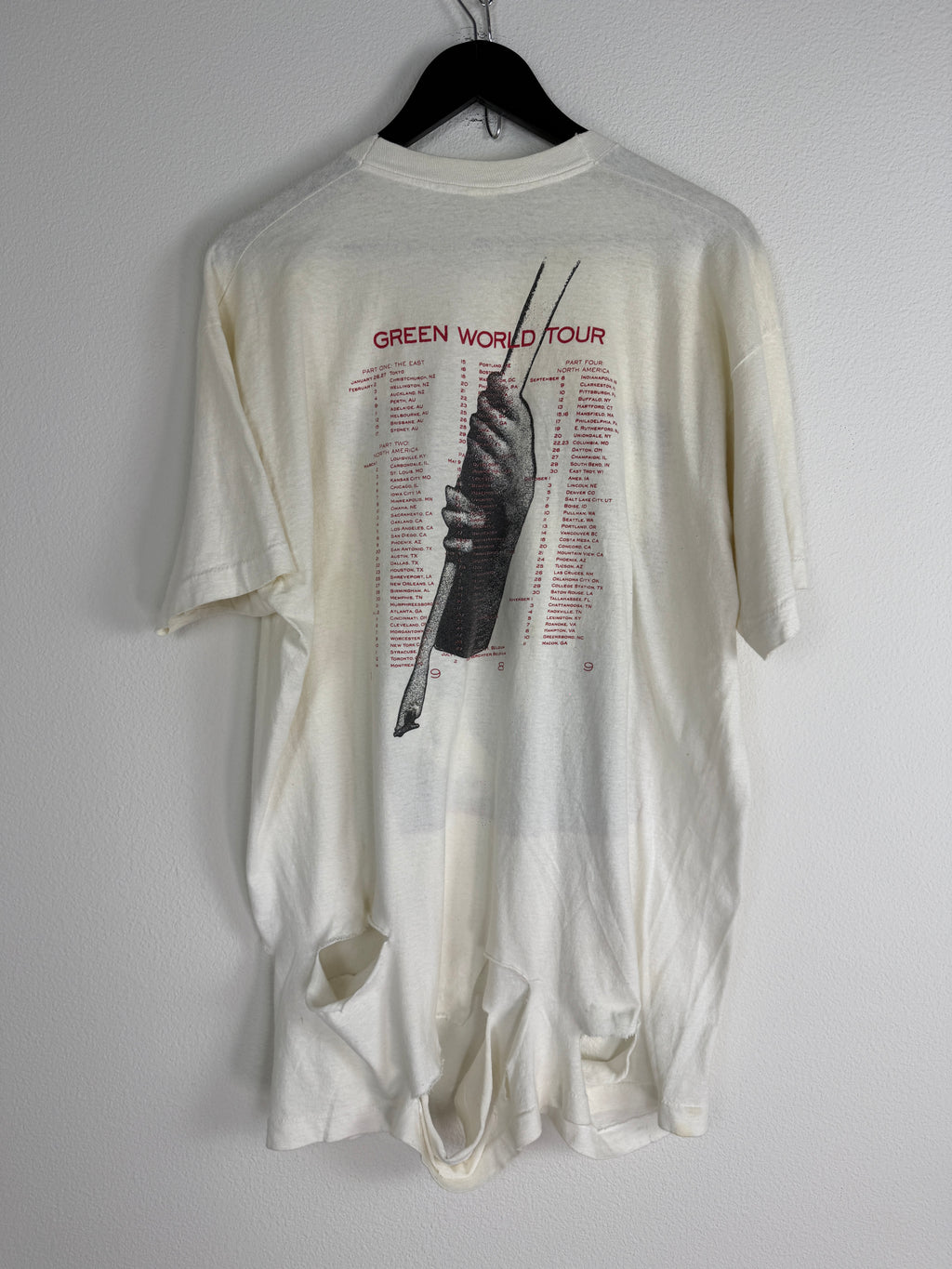 Vintage R.E.M. Green World Tour Tee