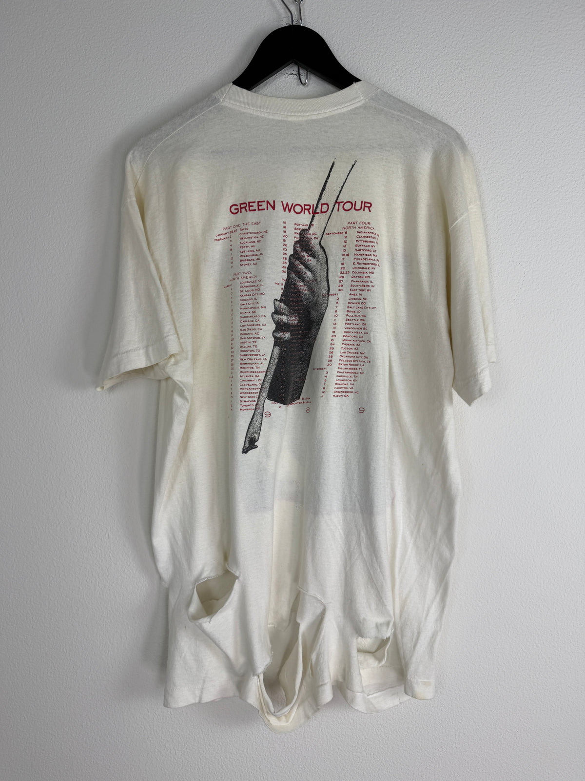 Vintage R.E.M. Green World Tour Tee